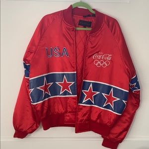 VINTAGE 1997 Cola Cola x Olympics Varsity Jacket